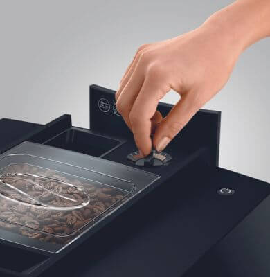 Ekspres do kawy JURA E8 regulacja zmielenia